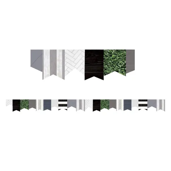 Modern Farmhouse Pennants Die-Cut Border Trim, 35 Feet, 6 Packs {2}