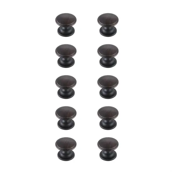 Kaid 1.2" Diameter Oil-rubbed Bronze Mushroom Knob Multipack (Set of 10) {1}