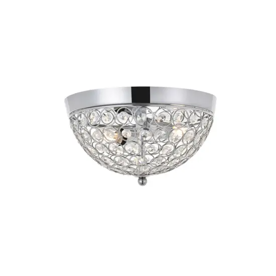 Taye 2 light Chrome Flush Mount {4}