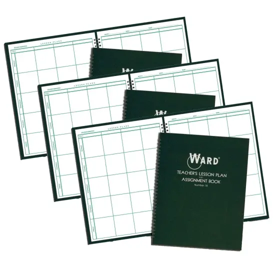 Teacher Lesson Plan/Assignment Book, 8 Period, 44 Weeks, Pack of 3 {1}
