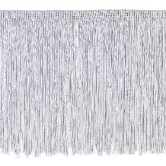 20 Yards of 6" Chainette Fringe Trim | 20 yard cut Silver/Grey {1}