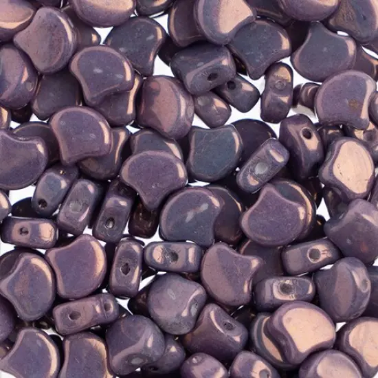 John Bead Czech Glass Opaque Ginko Beads, 50g Vega On Chalk {1}