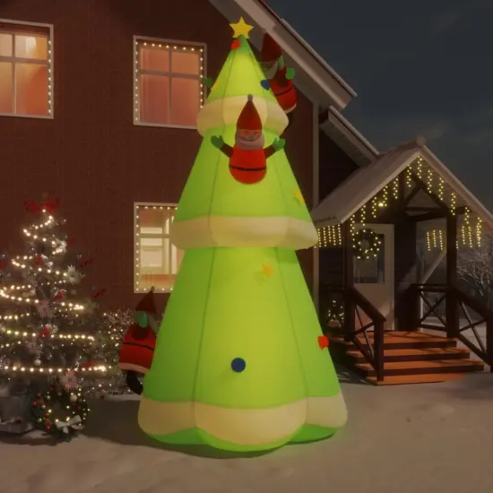 Inflatable Christmas Tree with LEDs 196.9" {1}