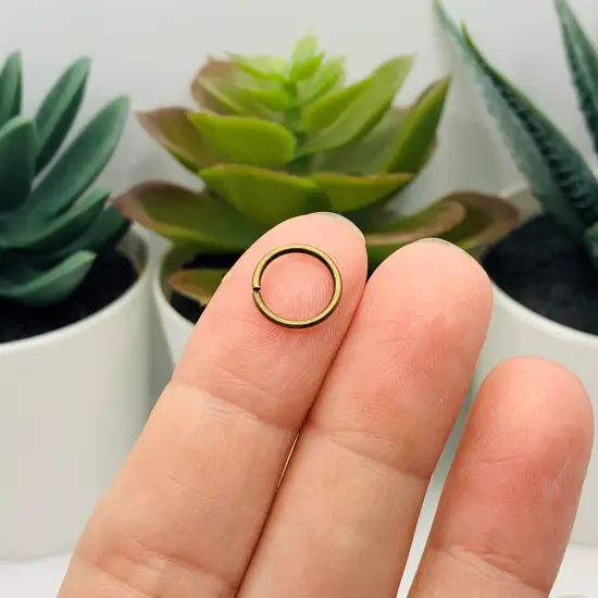 100, 500 or 1,000 Pieces: 10 mm Bronze Open Jump Rings, 18g {3}