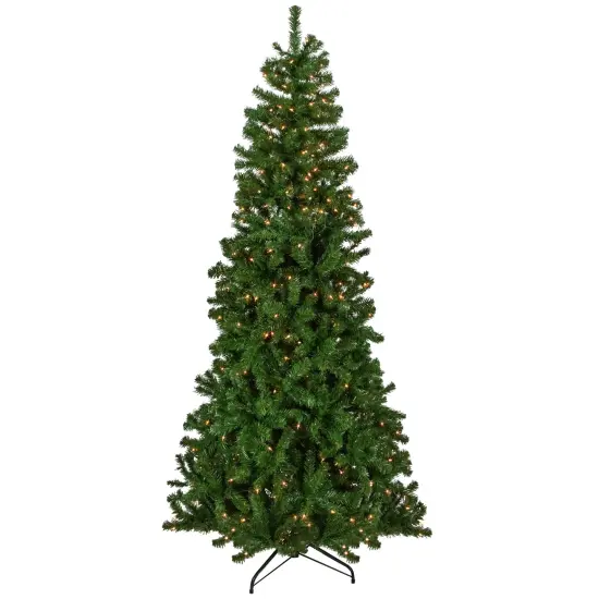 Northlight 7' Pre-Lit Norfolk Spruce Artificial Christmas Tree, Clear Lights Green {1}