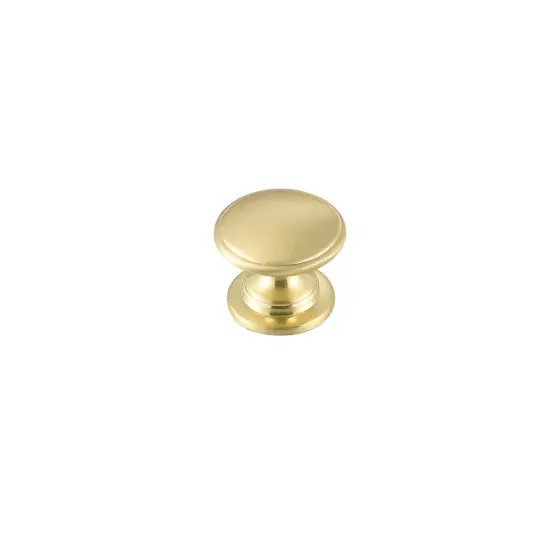 Kaid 1.2" Diameter Brushed Gold Mushroom Knob Multipack (Set of 10) {4}