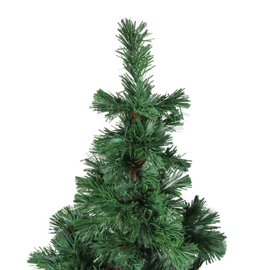 DAK 4' Pre-Lit Artificial Spiral Pine Christmas Tree - Multi Color Lights Green {4}