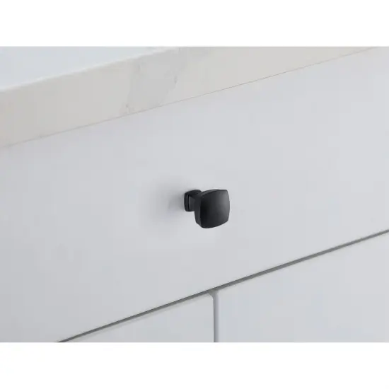Irvin 1.3" Matte Black Square Knob Multipack (Set of 10) {3}