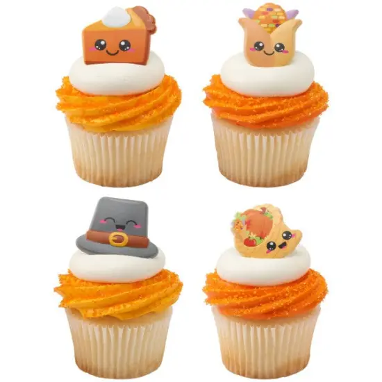 Thanksgiving Cuties Cupcake Rings, 12ct {2}