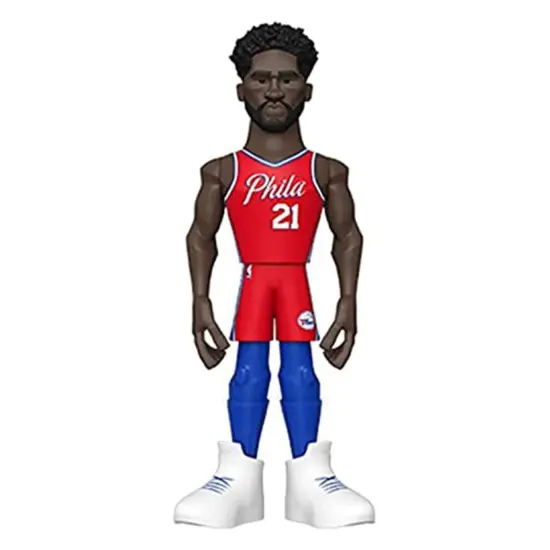 Philadelphia 76ers NBA Funko Gold 5 Inch Vinyl Figure | Joel Embiid {1}