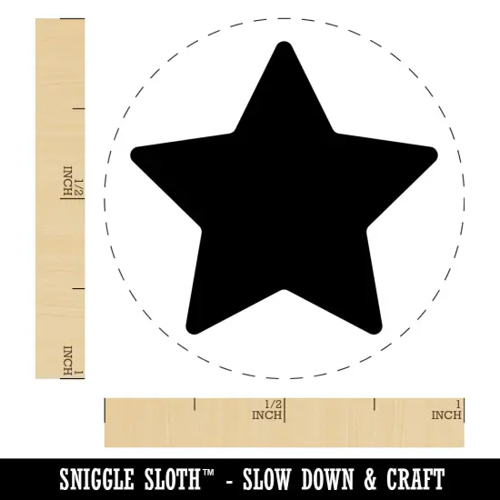 Star Shape Excellent Self-Inking Rubber Stamp for Stamping Crafting Planners Fuchsia {1}