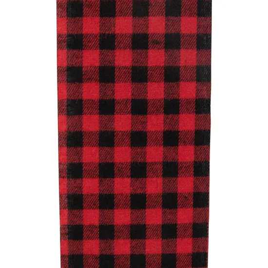 Northlight 14' Red Buffalo Plaid Christmas Door Bow {6}