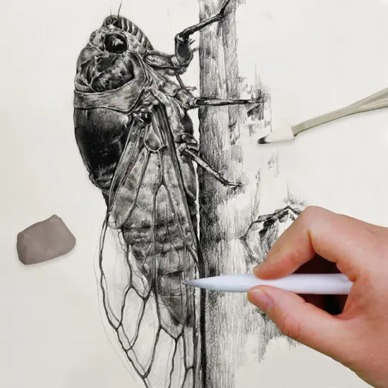 38 Pieces Sketch Drawing Tools - Blending Stumps and Tortillions Set Blending Tools with Art Sketch Wipe Scrapers,Rub Sponge,Kneaded Eraser and Sandpaper Sharpeners {5}