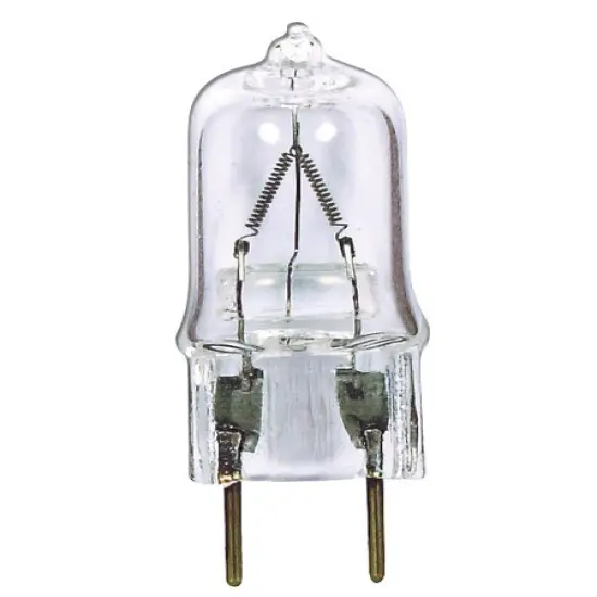 Satco S3418 35W 120V GY6.35 base halogen light bulb {1}