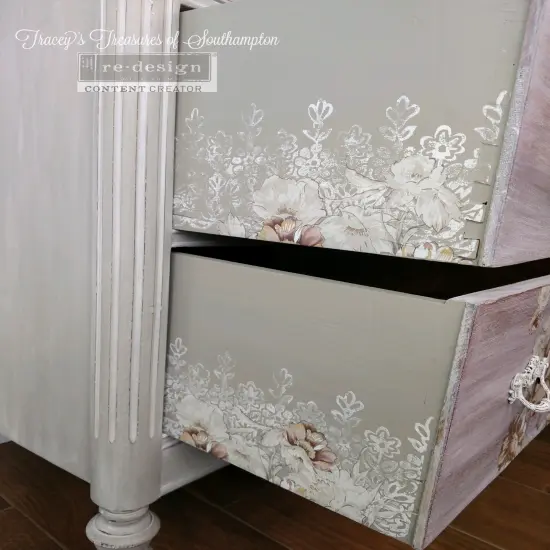 Redesign Decor Stamp - Floral Borders 12"x12" (7 pcs) {4}