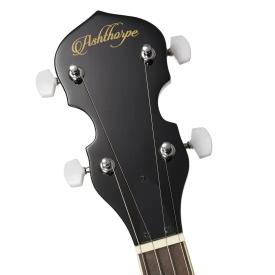 Ashthorpe 5-String Banjo - Full Size with 24 Brackets, Closed Back, Mahogany Resonator, and Geared 5th Tuner {4}