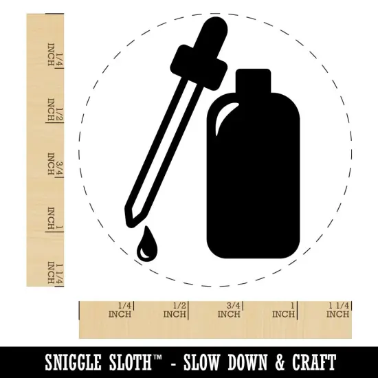 Dropper Bottle Rubber Stamp for Stamping Crafting Planners {1}