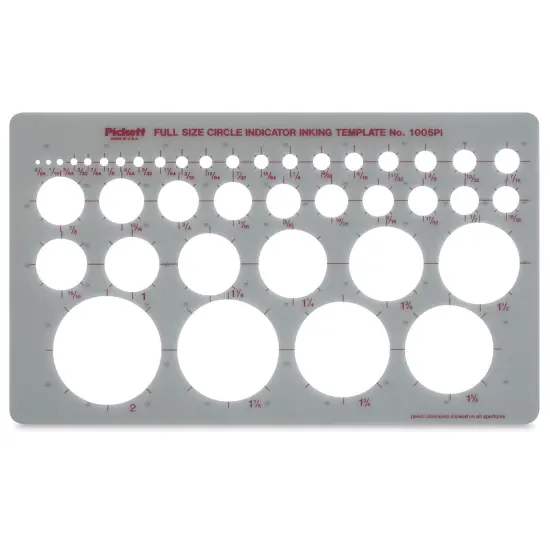Chartpak Pickett Template - 1005pi Circle Indicator {2}