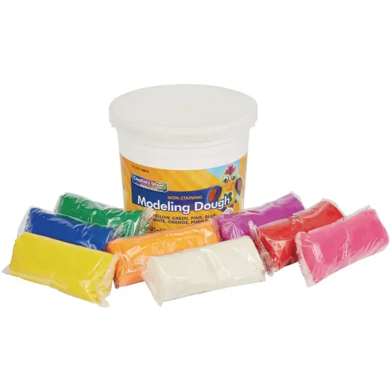Modeling Dough, 8 Assorted Colors, 4 oz. Per Piece, 8 Pieces Per Pack, 3 Packs {5}