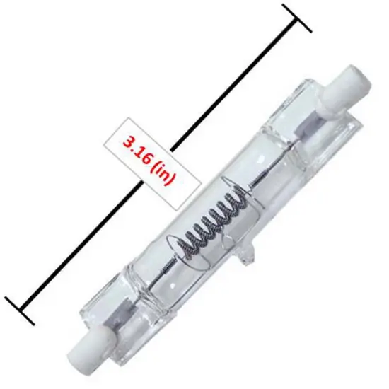 USHIO FBX, JPD120V-650WCF 650w 80mm Long R7s Double Ended Stage Bulb {2}