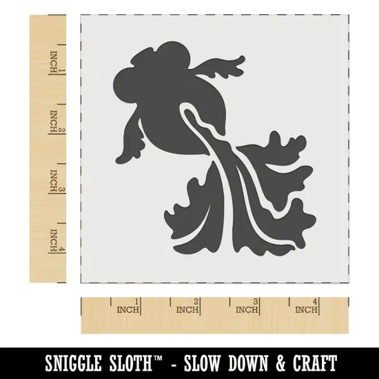 Telescope Goldfish Silhouette Koi Wall Cookie DIY Craft Reusable Stencil {6}
