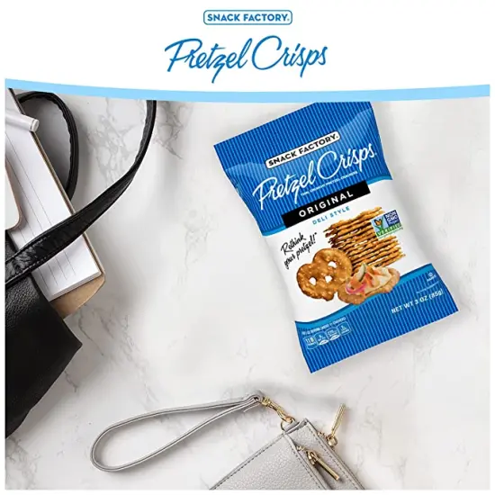 Pretzel Crisps, Original, On-the-Go Bag, 3 Oz (Case of 8) {2}