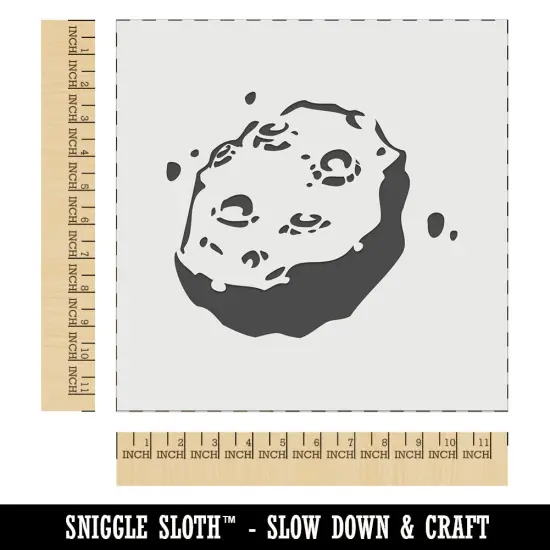Meteorite Asteroid Space Rock Debris Wall Cookie DIY Craft Reusable Stencil {1}