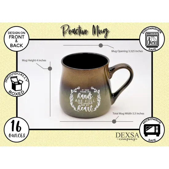 Dexsa If You Think My Hands Designer Ceramic Mug - 16 oz {5}