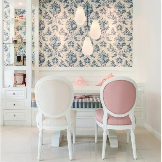 Gene 3 light Chrome and Frosted white glass pendant {2}