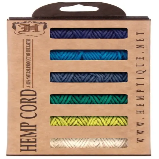Hemptique Hemp Cord Mini Spools 20lb 9.8yd 6/Pkg {2}