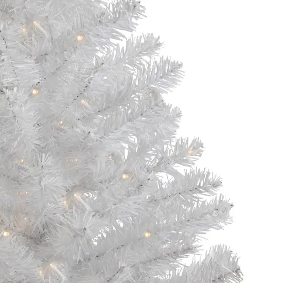 Northlight Pre-Lit Battery Operated LED Medium Pine Artificial Christmas Tree - 3' - Clear Lights White {4}