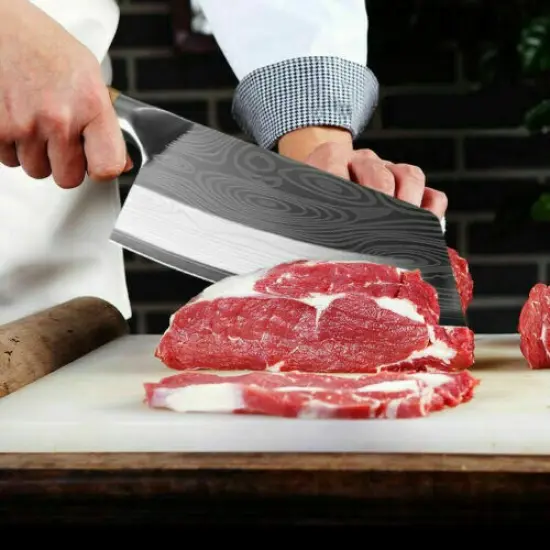 Kitcheniva Stainless Steel Kitchen Knife Chopping Meat Butcher Chef {5}
