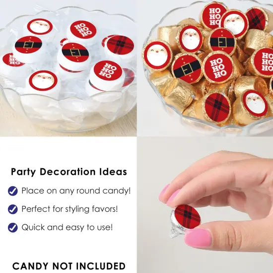 Big Dot of Happiness Jolly Santa Claus - Christmas Party Small Round Candy Stickers - Party Favor Labels - 324 Count {6}