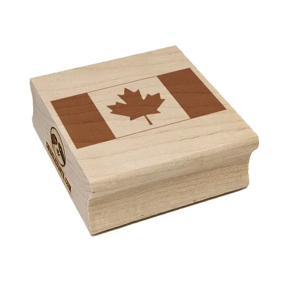 Canada Country Flag Square Rubber Stamp for Stamping Crafting {7}