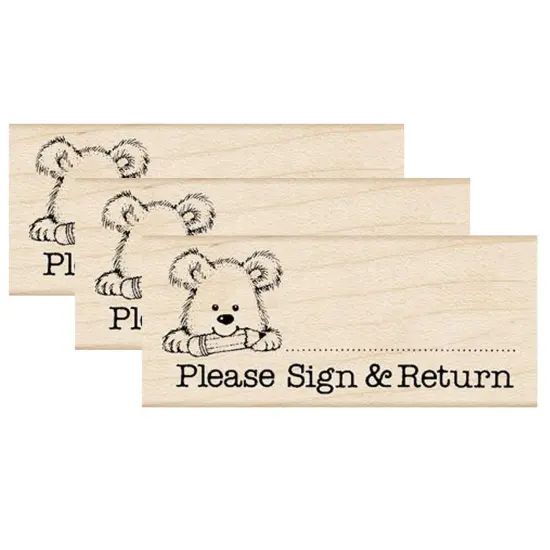 Please Sign & Return Pup Stamp, Pack of 3 {1}