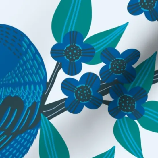 Various Fabrics by the Yard or Fat Quarter Birds Woods Tree Branches Nature Large Scale Songbird Custom Printed Fabric by Spoonflower {7}