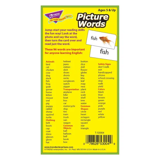 Picture Words Skill Drill Flash Cards, 3 Packs {5}