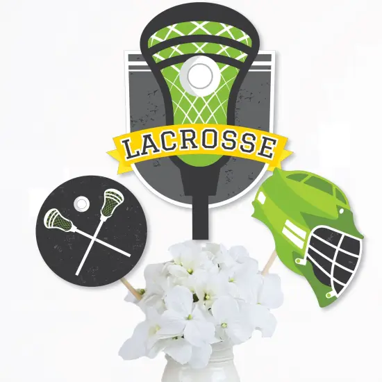 Big Dot of Happiness Lax to the Max Lacrosse Party Centerpiece Sticks Table Toppers Set of 15 {4}