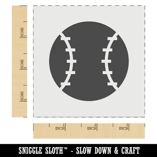 Baseball Cartoon Wall Cookie DIY Craft Reusable Stencil {5}