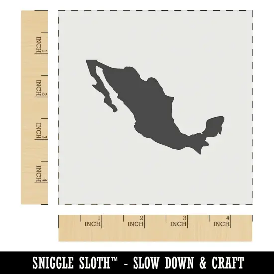 Mexico Country Solid Wall Cookie DIY Craft Reusable Stencil {7}