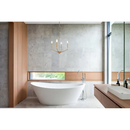 Enzo 4 light Brass pendant {2}