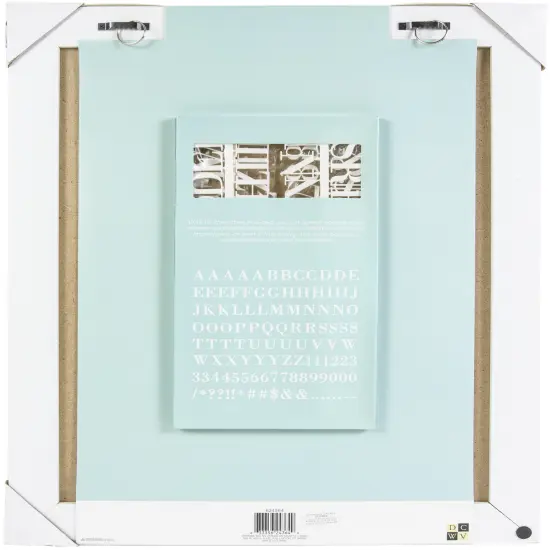 DCWV Framed Letterboard 16"x20" With Letters 113/Pkg-Pink/White {2}