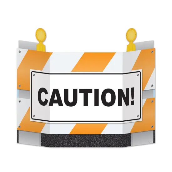 Construction Barricade Stand-Up (Pack of 6) {1}