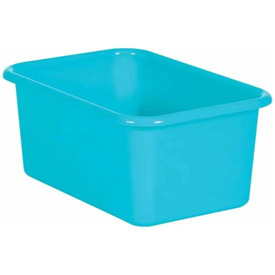 Teal Small Plastic Storage Bin, Pack of 6 {2}