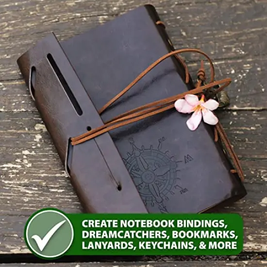 2mm, Black Mandala Crafts Round Cowhide Genuine Leather String Cord, Natural Rawhide Rope for Jewelry Making, Kumihimo Braiding, Shoelaces {3}