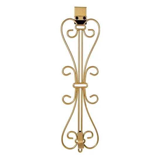 Adjustable Wreath Hanger for Door - Elegant Gold {3}