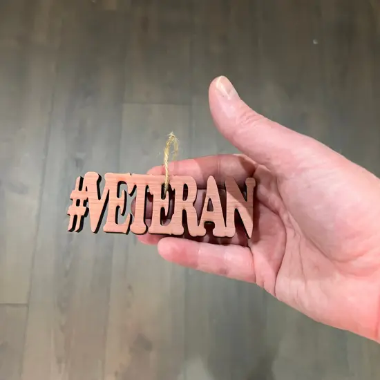 Cedar #Veteran - Cedar Ornament {4}