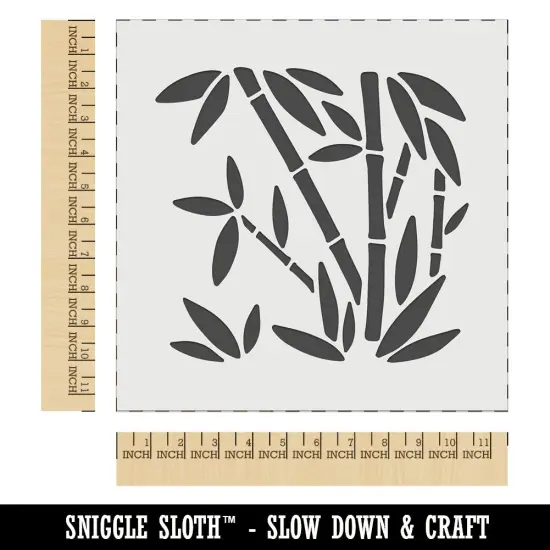 Bamboo Plants Wall Cookie DIY Craft Reusable Stencil {1}