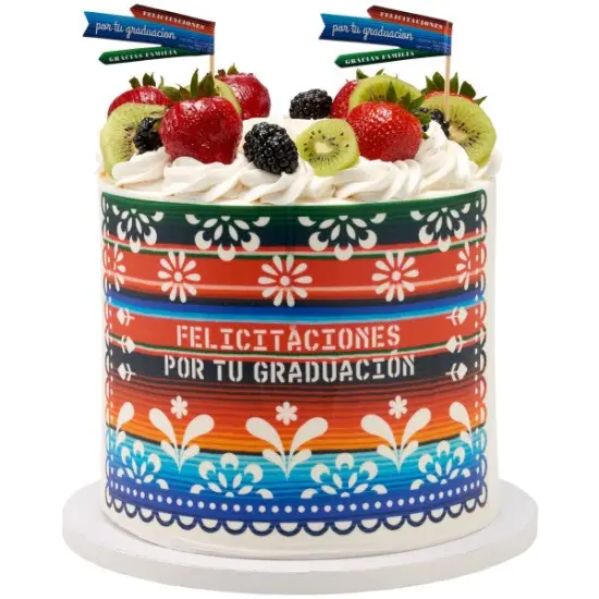 Felicitaciones Sarape DecoPics Cupcake Decoration, 12ct {4}