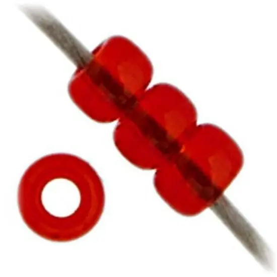 Miyuki 250g Transparent Round Seed Beads, 11/0 Red Orange #140 {2}